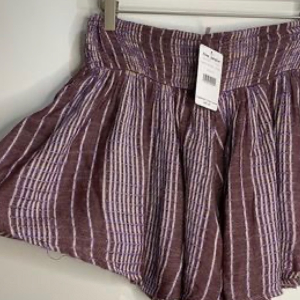 NWOT Free People She Will Be Loved boho striped shorts - Picture 2 of 3